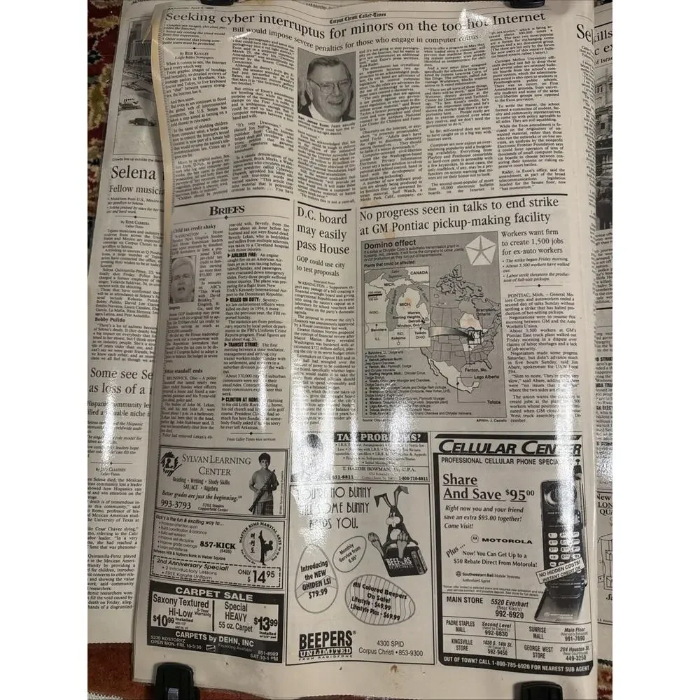 Extremely Rare Selena Corpus Christi Caller Times Newspaper